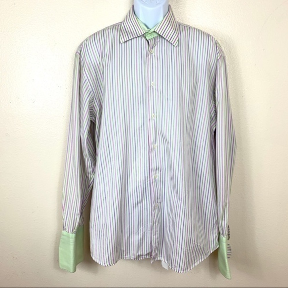 BRANDOLINI Men’s shirt striped long sleeve 43/17